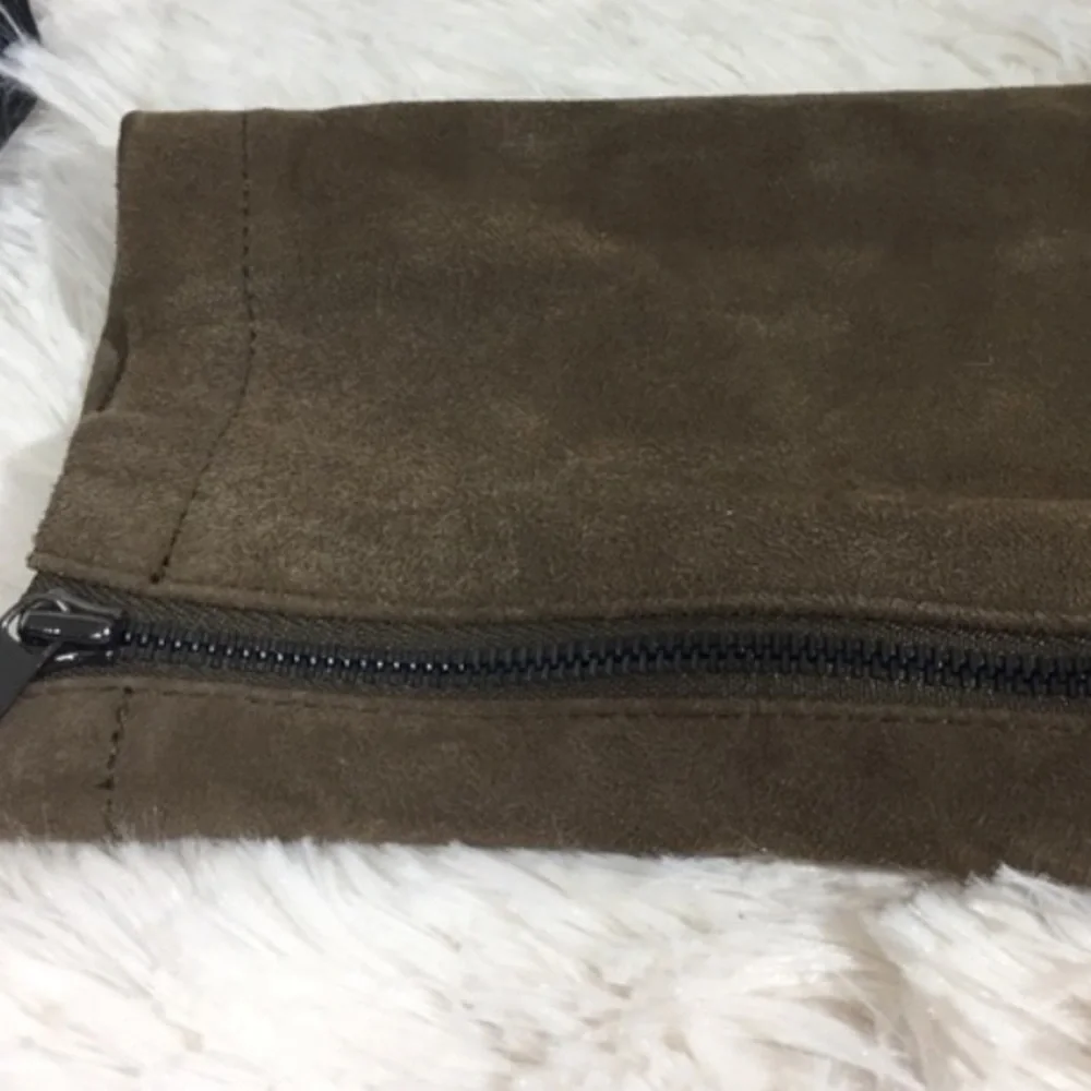 Vince 100% Lambskin Zip Leggings - Picture 5 of 8